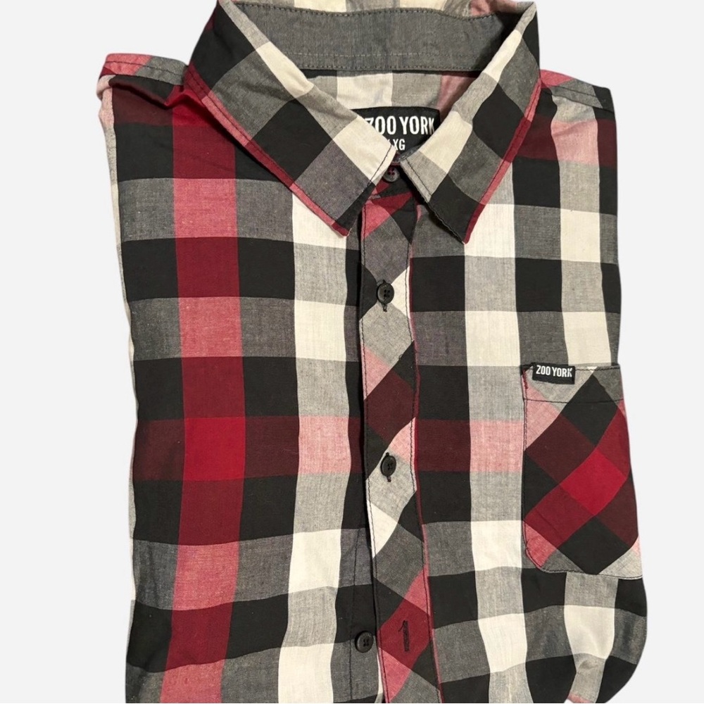 Y2K Zoo York Plaid Button-Up